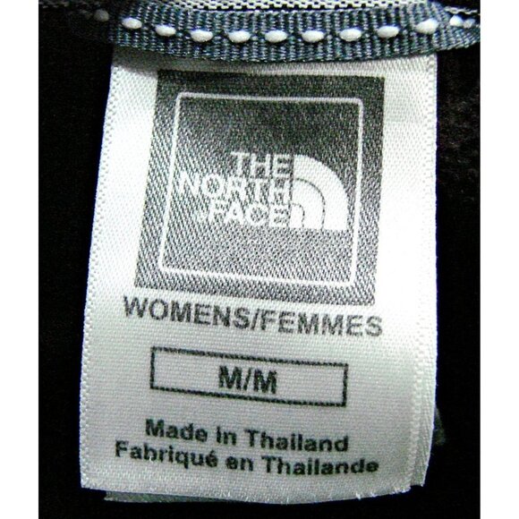 Womens The North Face 1/4 Zip Fleece Pullover Jacket Lightweight Burgundy Gray M - Picture 6 of 12